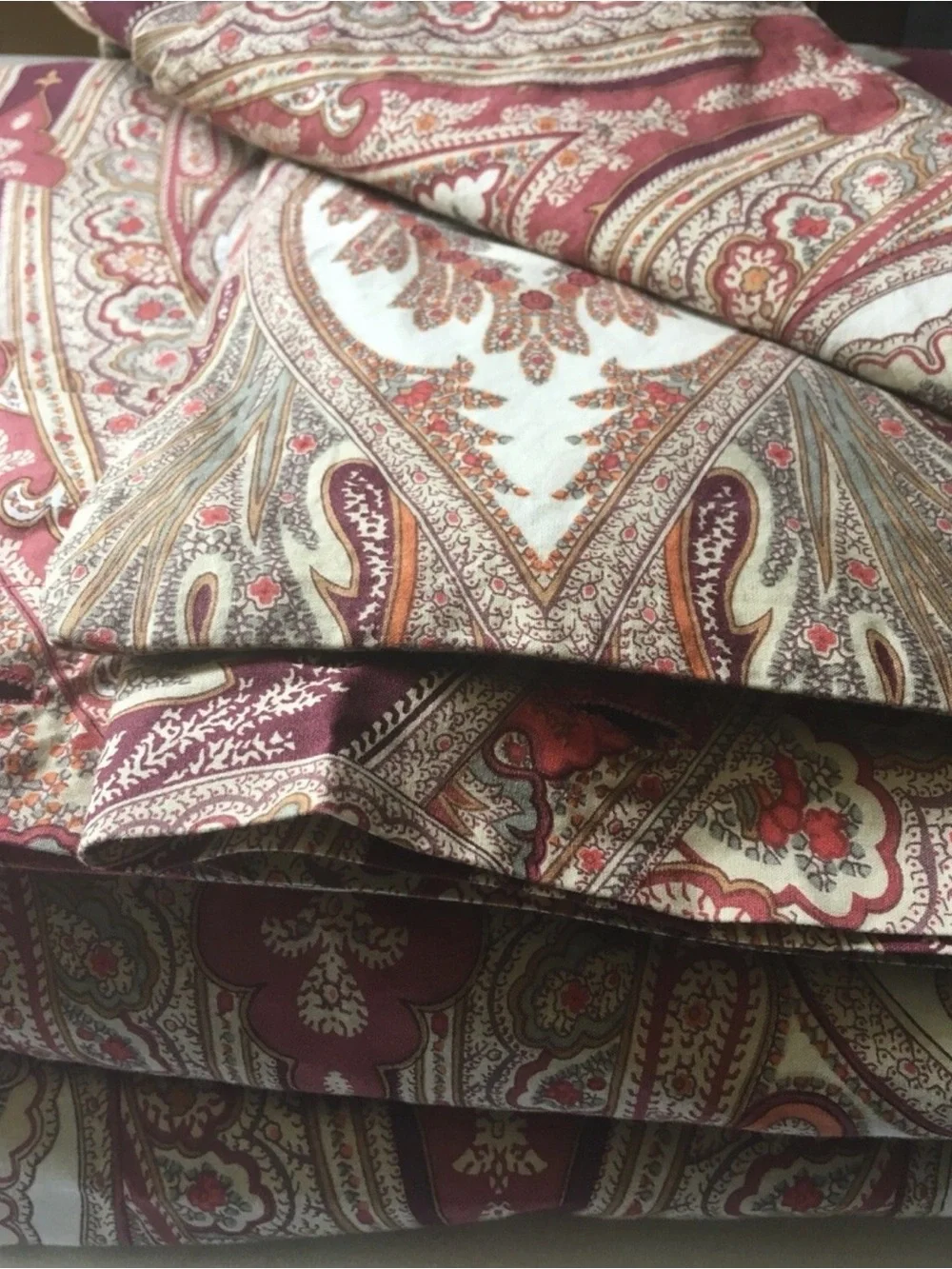 Pottery Barn Caesarea Paisley Rare King Duvet Cover